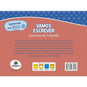 Livro Infantil A Anos Vamos Escrever Exerc Cios De Caligrafia