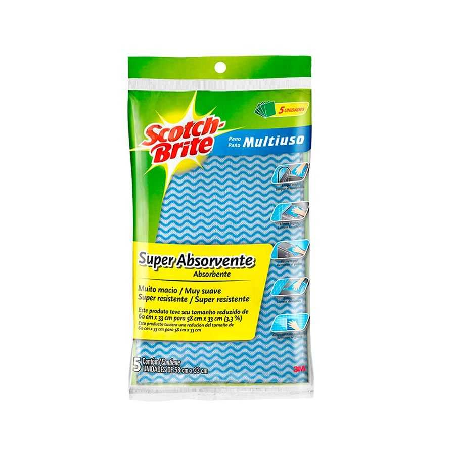 Pano Multiuso Super Absorvente Scotch Brite Unidades M Na