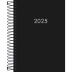 Agenda 2025 Napoli Preta Espiral M5 Tilibra 130095 pt c/5 Unid