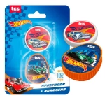 Apontador com Depósito + Borracha Hot Wheels Tris 