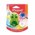 Apontador com Depósito + Borracha + Refil Maped Loopy Mini Cute 1 Furo