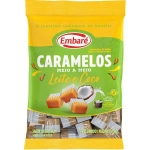 Bala Caramelos Meio a Meio Leite e Coco Embaré 150g