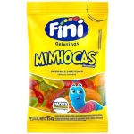 Bala de Gelatina Minhocas Fini 15g