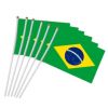 Bandeira Brasil 14 x 21cm Tecido Haste Dollar