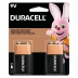 Bateria 9V Alcalina Duracell MN1604B2 c/2 Unid