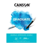 Bloco Graduate Aquarelle 250 g/m² A3 20 Fls Canson