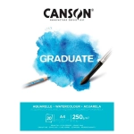 Bloco Graduate Aquarelle 250 g/m² A4 20 Fls Canson