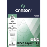 Bloco para Desenho A3 Layout 120g c/50 Fls Canson 66667155