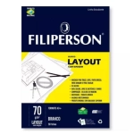 Bloco para Desenho A3 Layout com Margem 70g c/50 Fls Filipaper 01643