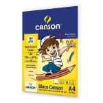 Bloco para Desenho A4 Creme 140g c/20 Fls Canson