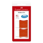 Borracha Capa Plástica Faber Castell FC Max Pequena c/2 Unid SM/107024