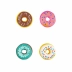 Borracha Tris Holic Fofurices Donuts c/4 Unid 902702