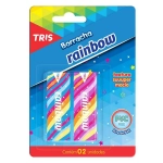 Borracha Tris Rainbow c/2 Unid 605487