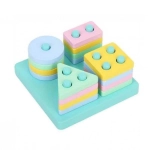 Brinquedo Didático Encaixe Formas e Cores 2 Mdf Toy Mix 336.16.199