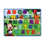 Brinquedo Didático Encaixe Divertido Letras Maiúsculas Mickey Mdf Toy Mix 330.1.950