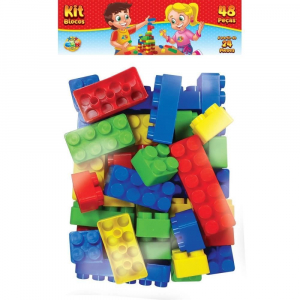 Blocos De Montar 300 Peças Grandes Brinquedo Educativo