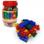 Brinquedo para Montar Bricks Blocos de Montagem 56 Peças Pais e Filhos 031636
