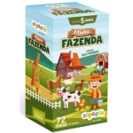 Brinquedo para Montar Minha Fazenda 72 Blocos MDF Sopecca MC804