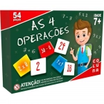 Brinquedo Pedagogico as 4 Operações 54 Peças Coluna