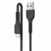 Cabo USB-C 2,0 Metros Carga Rápida Preto Leonora 74620