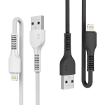 Cabo USB para iPhone Lightning 2m Carga Rápida 2.4A Leonora