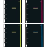 Caderno Argolado Colegial PVC 80 Fls Color + Black Cadersil