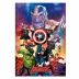 Caderno Brochura 1/4 (pequeno) Capa Dura 80 Fls Avengers ASB Tilibra 