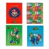 Caderno Brochura 1/4 (pequeno) Capa Dura 80 Fls Super Mario Foroni 