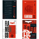 Caderno Brochura Univ. Capa Dura 80 Fls Flamengo Foroni 40.9306-1