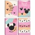 Caderno Brochura Univ. Capa Dura 80 Fls Minnie Arts Jandaia 72991