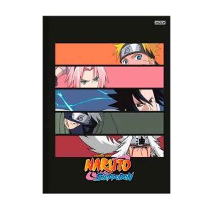 Caderno de Desenho Naruto Shippuden Animes 60 Folhas Capa Dura Espiral com  Adesivos Escolar São Domingos em Promoção na Americanas