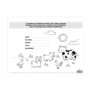 Livro Infantil 4 a 6 Anos - Escolinha Domino Animais 2 Jogos 28 peças  Todolivro na Papelaria Art Nova