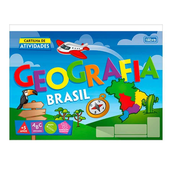 Caderno De Atividades Geografia Brasil Académie 20 Fls Tilibra 327701 ...