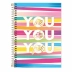 Caderno Espiral 1/4 (pequeno) Capa Dura 80 Fls Be Nice Tilibra