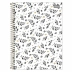 Caderno Espiral 1/4 (pequeno) Capa Dura  80 Fls B&W Tilibra 