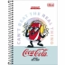 Caderno Espiral 1/4 (pequeno) Capa Dura 80 Fls Coca Cola Tilibra