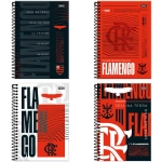 Caderno Espiral 1/4 (pequeno) Capa Dura 80 Fls Flamengo Foroni 3392898