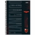 Caderno Espiral 1/4 (pequeno) Capa Dura 80 Fls Flamengo Foroni 3392898