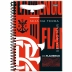 Caderno Espiral 1/4 (pequeno) Capa Dura 80 Fls Flamengo Foroni 3392898