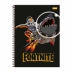 Caderno Espiral 1/4 (pequeno) Capa Dura 80 Fls Fortnite Foroni 