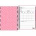 Caderno Espiral 1/4 (pequeno) Capa Dura 80 Fls Love Pink Tilibra 241911