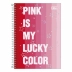 Caderno Espiral 1/4 (pequeno) Capa Dura 80 Fls Love Pink Tilibra 241911