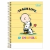 Caderno Espiral 1/4 (pequeno) Capa Dura 80 Fls Snoopy Tilibra