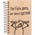 Caderno Espiral 1/4 (pequeno) Capa Flexível 96 Fls Frases Kit 