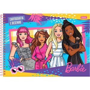 Caderno de Desenho Capa Dura 80Fls Barbie- Foroni – Livraria e