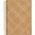 Caderno Espiral Colegial Capa Dura 1 Matéria 80 Fls Kraft Gold Jandaia 71145