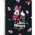 Caderno Espiral Colegial Capa Dura 10 Matérias 160 Fls Minnie Tilibra