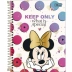 Caderno Espiral Colegial Capa Dura 10 Matérias 160 Fls Minnie Tilibra