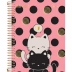 Caderno Espiral Colegial Capa Dura 10 Matérias 160 Fls Cute Cat Cadersil