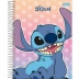 Caderno Espiral Colegial Capa Dura 10 Matérias 160 Fls Stitch Foroni